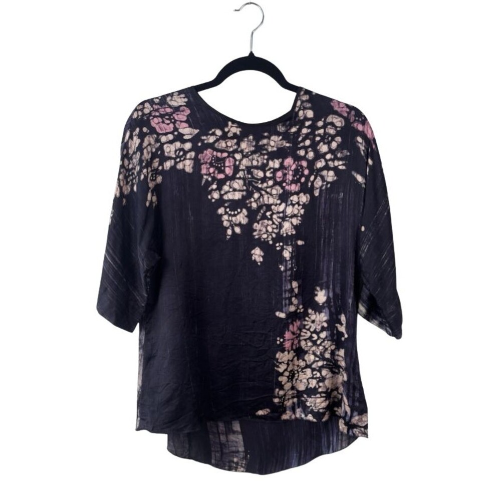Billy Reid Batik Size 6 (Small) 100% Silk Beautiful Blouse - EUC